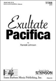 Exultate Pacifica TTBB choral sheet music cover Thumbnail